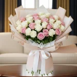 ramos de 50 rosas para enviar condolencias a esa persona querida, entregamos en la ciudad de México de forma rápida de 1 a 2 horas
