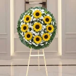 Coronas funeraria con entrega sostenible a domicilio express en la ciudad de México de 1 a 3 horas después de tu pedido y pago