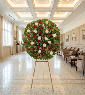 corona de flores para muerto en cdmx entrega a domicilio rápida de 1 a 2 horas