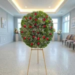 Nuestras corona de rosas destacan por su belleza natural y simbolismo profundo, representando amor, respeto y despedida